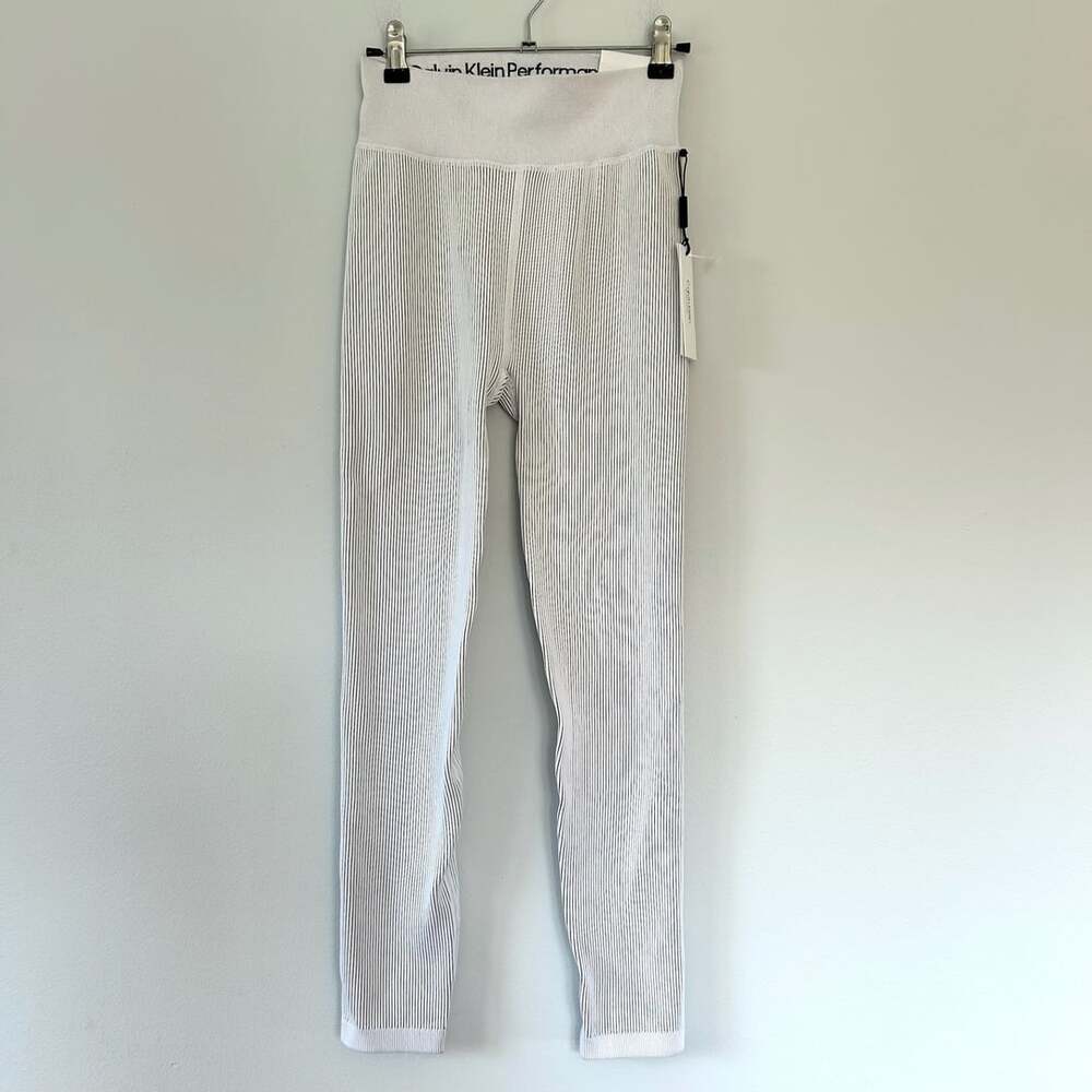 Calvin Klein Performance Ribbed High Waist 7/8 Leggings - Women –